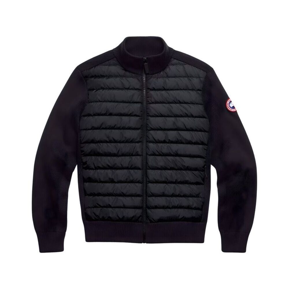 Canada Goose Mens  Hybridge Wool Knit Down Jacket, Blue